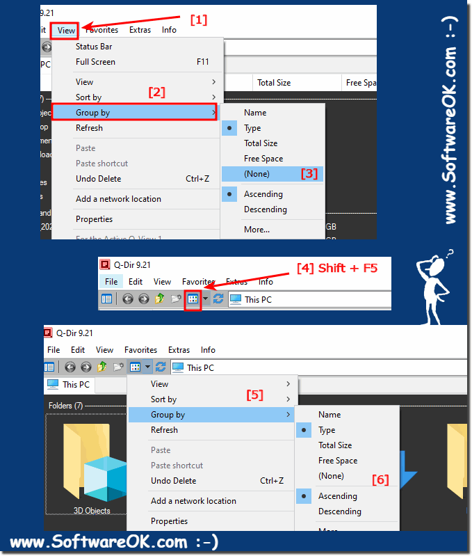 Temporally Deactivation of Grouping in the Explorer List Views!